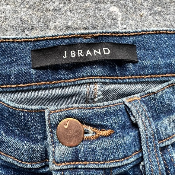 NWOT J.Brand Skinny Jeans, distressed, cropped, high waist CUT 12677 Sz 24 - Picture 3 of 12